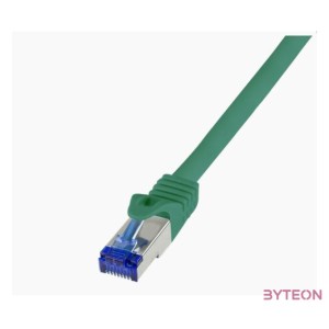 LogiLink C6A075S hálózati kábel Zöld 5 M Cat6a S,FTP (S-STP)