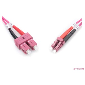 Digitus 2m OM4 LC , SC száloptikás kábel I-VH Ibolya