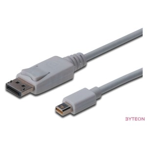 Digitus mini DP - DP, 3m Mini DisplayPort DisplayPort Fehér