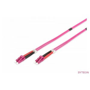 Digitus LC,LC, 5 m száloptikás kábel I-VH OM4 Ibolya