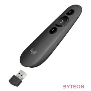 Logitech R500 vezeték nélküli bemutatóeszköz Bluetooth,RF Grafit