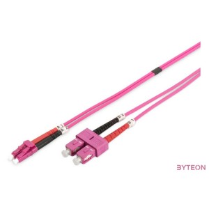 Digitus 2m OM4 LC , SC száloptikás kábel I-VH Ibolya