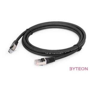 Gembird PP6A-LSZHCU-BK-1.5M hálózati kábel Fekete 1,5 M Cat6a