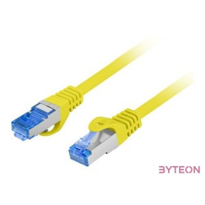 Lanberg PCF6A-10CC-0050-Y hálózati kábel Sárga 0,5 M Cat6a S,FTP (S-STP)