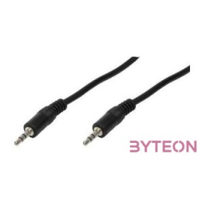 LogiLink 3.5mm - 3.5mm, 2m audio kábel Fekete