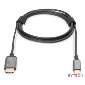 Digitus DA-70821 video átalakító kábel 1,8 M USB C-típus HDMI A-típus (Standard) Szürke