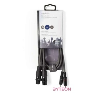 Nedis COTH15230GY15 audio kábel 1,5 M 2 x XLR (3-pin) 2 x RCA Szürke