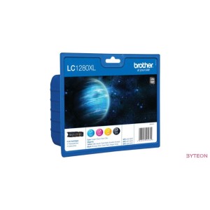 Brother LC1280XL - 3 szín + fekete készlet, nagy kapacitású (C/M/Y/BK)