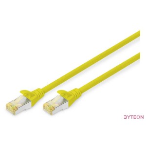 Digitus DK-1644-A-005,Y hálózati kábel Sárga 0,5 M Cat6a S,FTP (S-STP)
