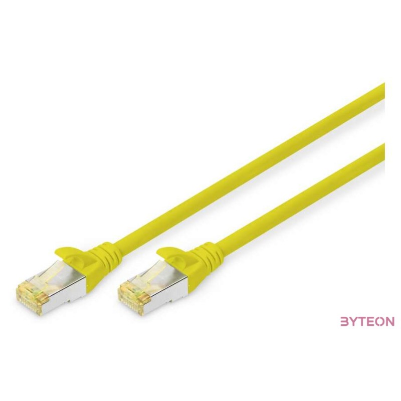 Digitus DK-1644-A-005,Y hálózati kábel Sárga 0,5 M Cat6a S,FTP (S-STP)