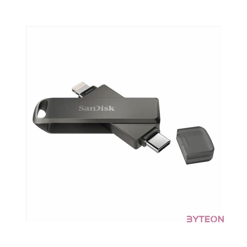 SanDisk iXpand USB flash meghajtó 64 GB USB Type-C , Lightning 3.2 Gen 1 (3.1 Gen 1) Fekete