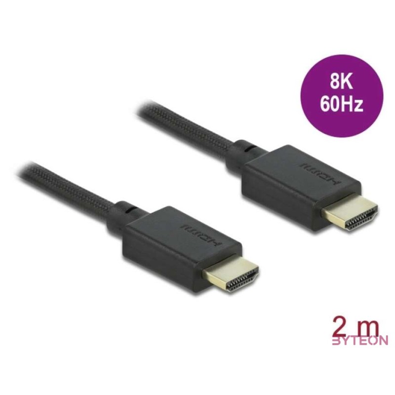 DeLOCK 85388 HDMI kábel 2 M HDMI A-típus (Standard) Fekete