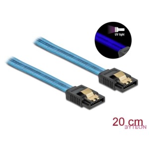 DeLOCK 82121 SATA kábel 0,2 M SATA 7-pin Kék