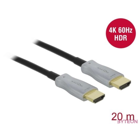 DeLOCK 85015 HDMI kábel 20 M HDMI A-típus (Standard) Fekete