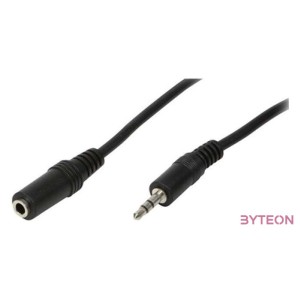 LogiLink 3.5mm - 3.5mm, 5m audio kábel Fekete