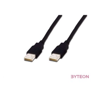 Digitus AK-300100-018-S USB kábel 1,8 M USB 2.0 USB A Fekete