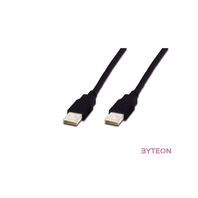 Digitus AK-300100-018-S USB kábel 1,8 M USB 2.0 USB A Fekete