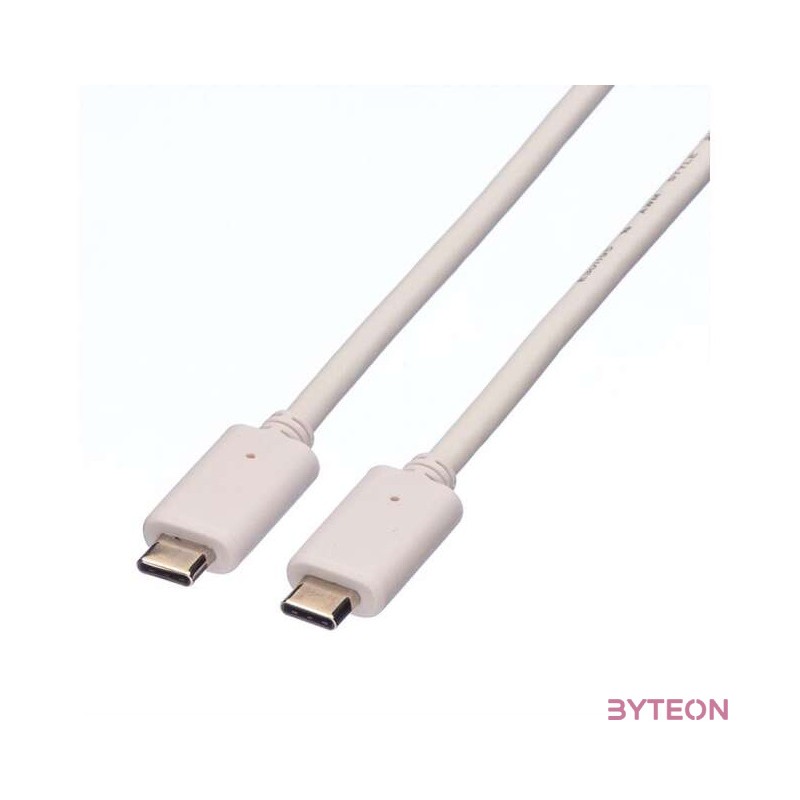 Value 11.99.9050 USB kábel 0,5 M USB 3.2 Gen 2 (3.1 Gen 2) USB C Fehér