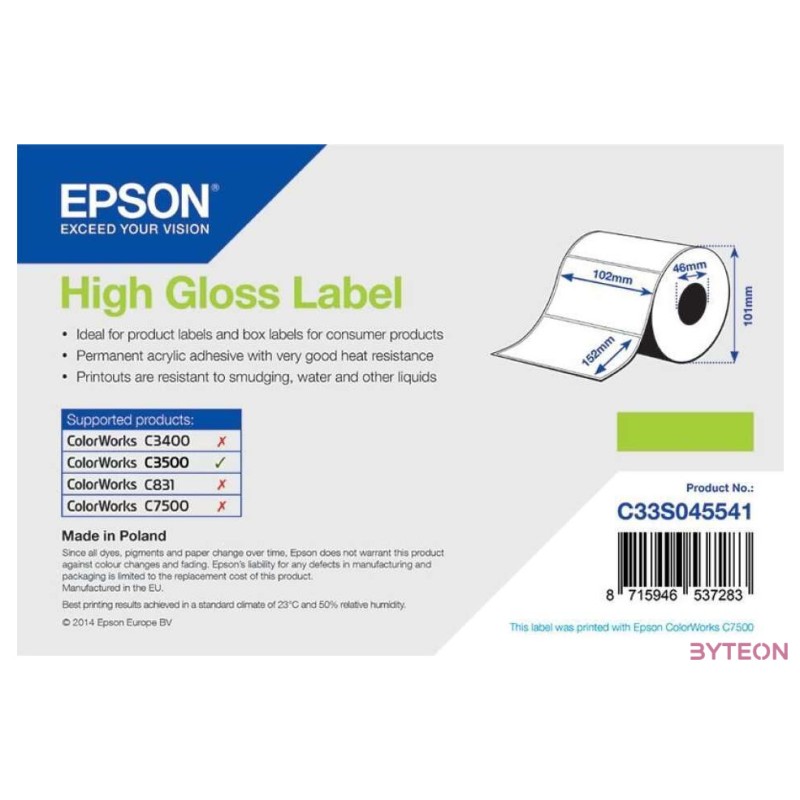 Epson High Gloss Label