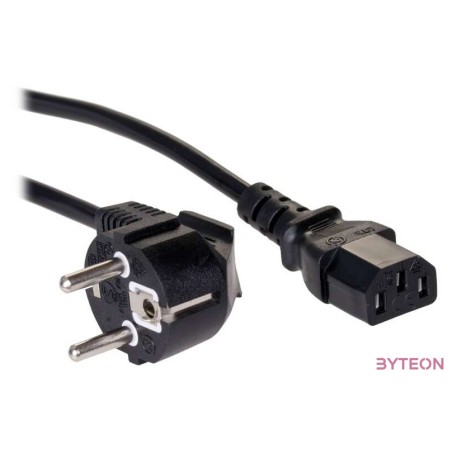 Akyga AK-PC-05 Fekete 5 M CEE7,7 IEC C13