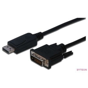 Digitus AK-340301-050-S video átalakító kábel 5 M DisplayPort DVI-D Fekete
