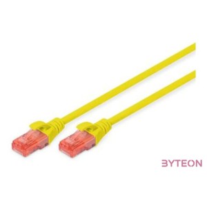 Digitus DK-1617-010,Y hálózati kábel Sárga 1 M Cat6 U,UTP (UTP)