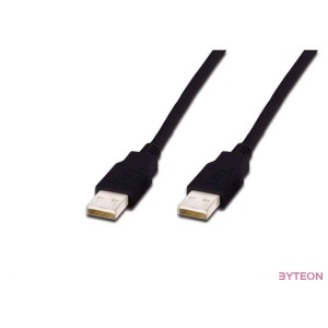 Digitus AK-300100-018-S USB kábel 1,8 M USB 2.0 USB A Fekete