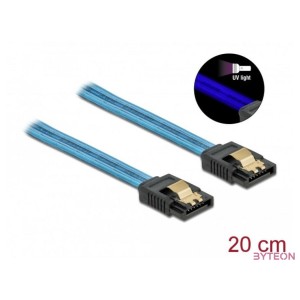 DeLOCK 82121 SATA kábel 0,2 M SATA 7-pin Kék