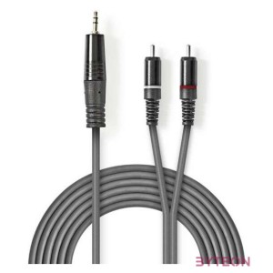 Nedis COTH22200GY15 audio kábel 1,5 M 3.5mm 2 x RCA Szürke