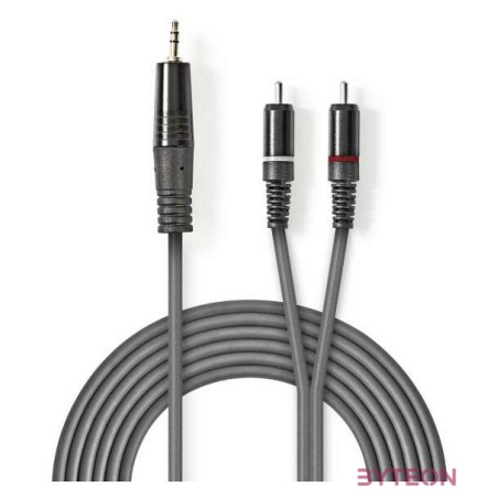 Nedis COTH22200GY15 audio kábel 1,5 M 3.5mm 2 x RCA Szürke