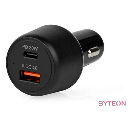 Nedis CCPD30W100BK mobiltelefon töltő Fekete Automatikus