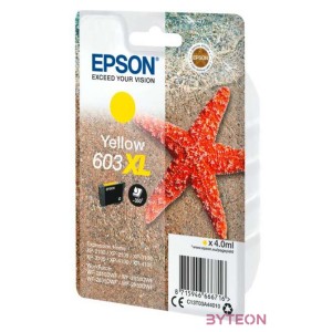 Epson C13T03A44010 tintapatron 1 dB Eredeti Nagy (XL) kapacitású Sárga