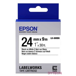 Epson LK-6WBN címkéző szalag Fehéren fekete
