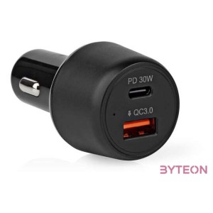 Nedis CCPD30W100BK mobiltelefon töltő Fekete Automatikus