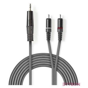 Nedis COTH22200GY15 audio kábel 1,5 M 3.5mm 2 x RCA Szürke