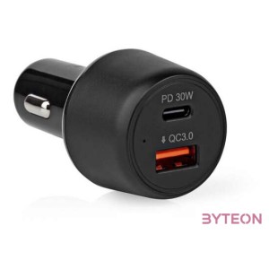 Nedis CCPD30W100BK mobiltelefon töltő Fekete Automatikus