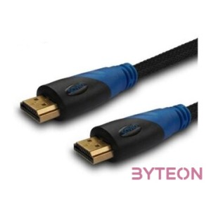 Savio CL-48 HDMI kábel 2 M HDMI A-típus (Standard) Fekete, Kék