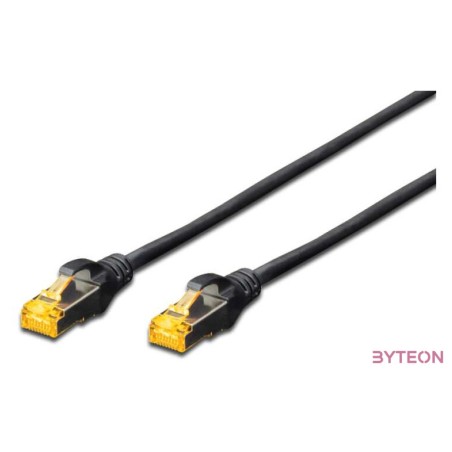 Digitus DK-1644-A-0025,BL hálózati kábel Fekete 0,25 M Cat6a S,FTP (S-STP)