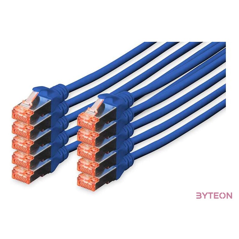 Digitus DK-1644-010-B-10 hálózati kábel Kék 1 M Cat6 S,FTP (S-STP)