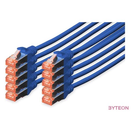 Digitus DK-1644-010-B-10 hálózati kábel Kék 1 M Cat6 S,FTP (S-STP)