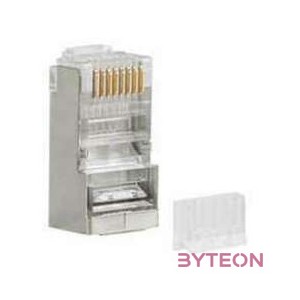 Lanberg PLS-6020 vezeték csatlakozó RJ-45 Rozsdamentes acél, Átlátszó