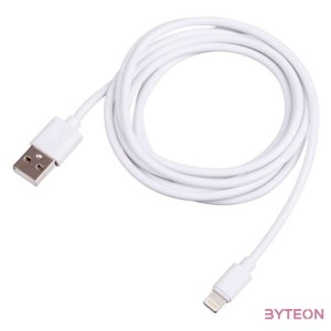 Akyga USB - Lightning kábel (1.8m) - fehér