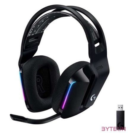 Logitech G733 vezeték nélküli headset - Fekete