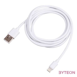 Akyga USB - Lightning kábel (1.8m) - fehér