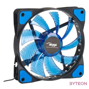 Akyga 120mm - Kék led, fekete