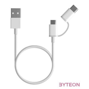 Xiaomi Mi 2-in-1 USB Cable (Micro USB to Type C) 100cm USB kábel 1 M USB 2.0 USB A Micro-USB B Fehér