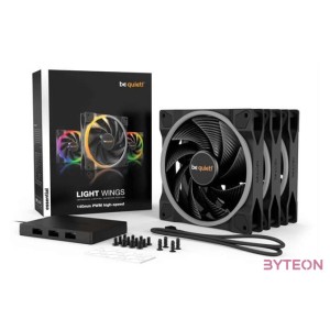 Be quiet Light Wings 140mm (High-Speed) PWM (3-Pack) LED Control