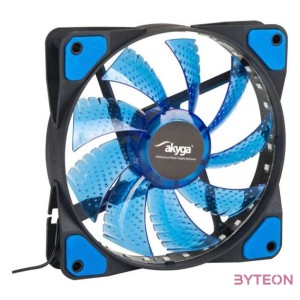 Akyga 120mm - Kék led, fekete