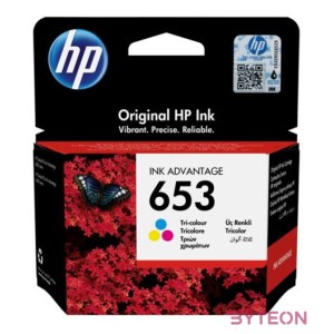 HP 653 eredeti háromszínű tintapatron