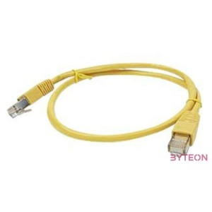 Gembird PP22-1M,Y hálózati kábel Sárga Cat5e